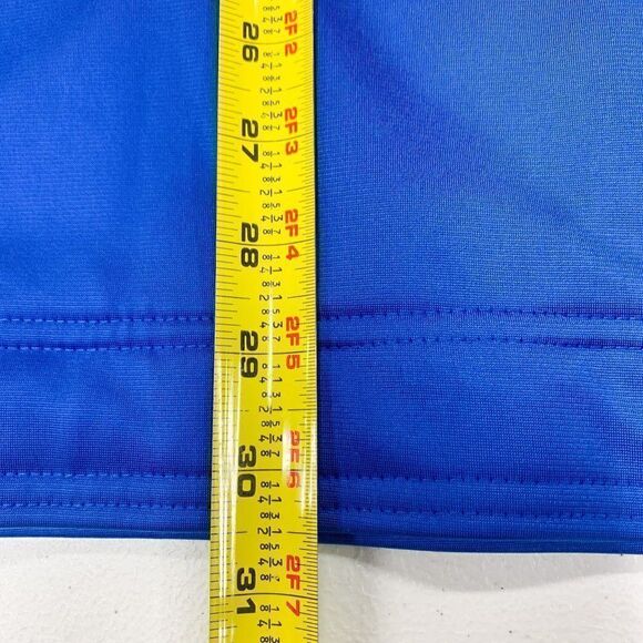 Reebok Track Jacket Mens Extra Large Blue Windbreaker Run Gym Spell Out Full Zip - Picture 10 of 11